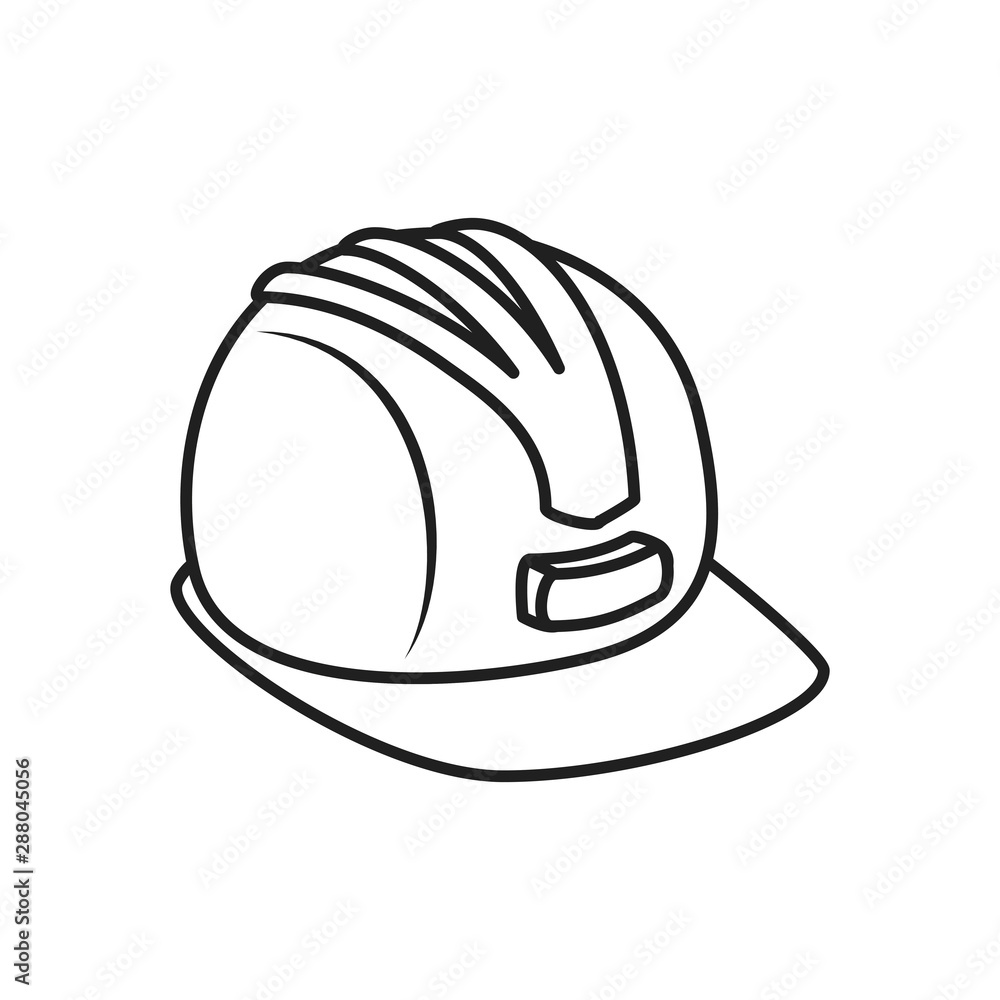 helmet secure protection isolated icon helmet secure protection isolated icon