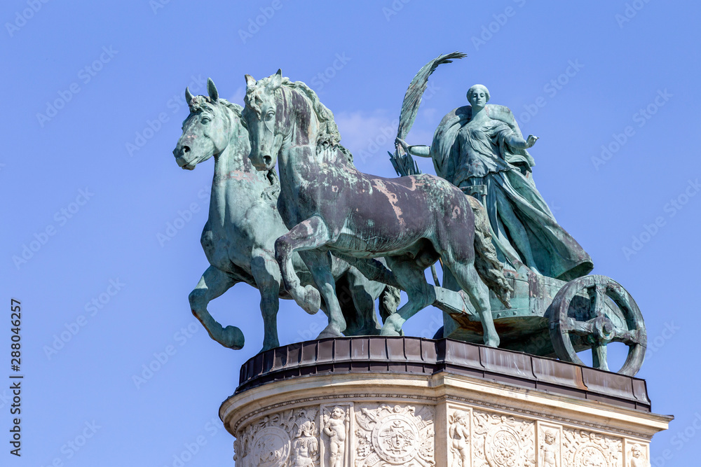 Obraz premium Hero Square in Budapest, Hungary