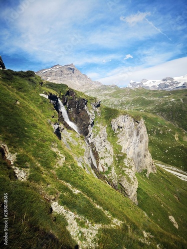 Waterfall in the Alps photo