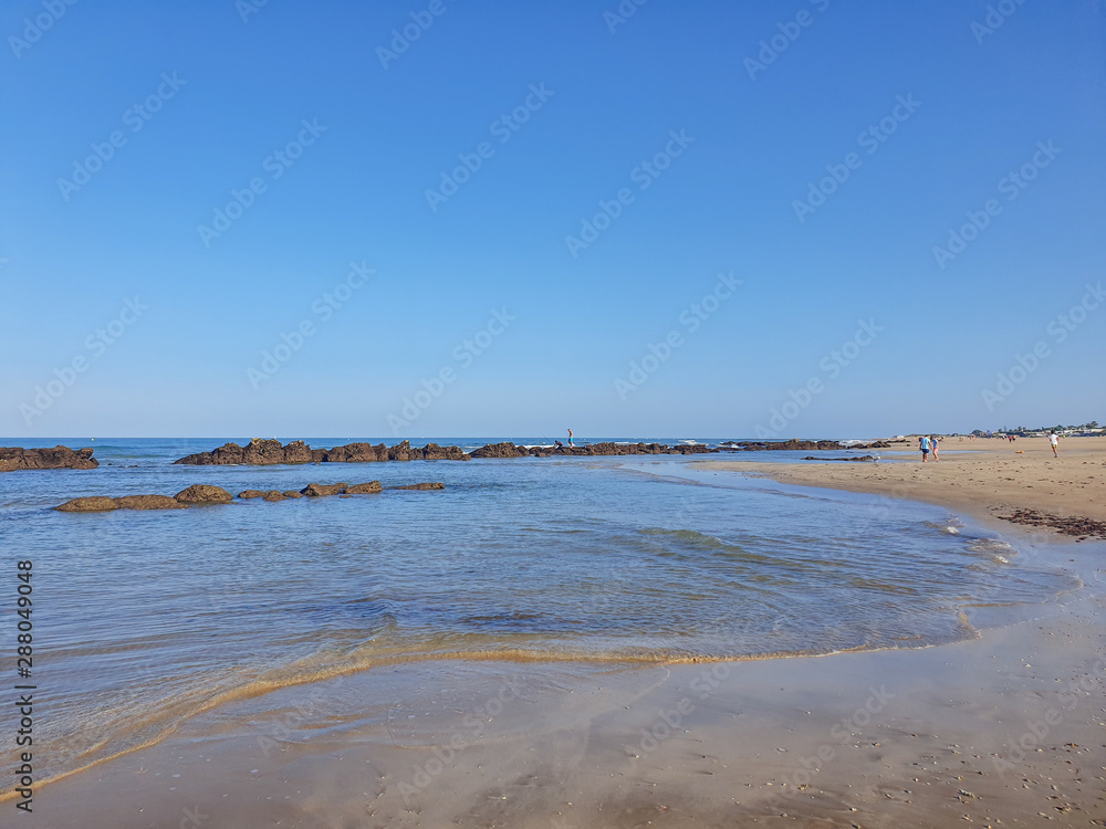 Vista de Praia em Chipiona ,Cadiz Espanha Vista de Praia em Chipiona ,Cadiz Espanha