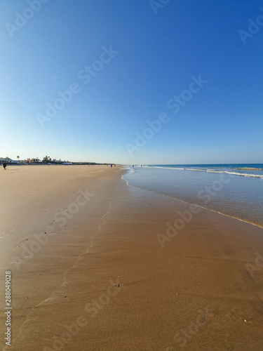 Vista de Praia em Chipiona ,Cadiz Espanha