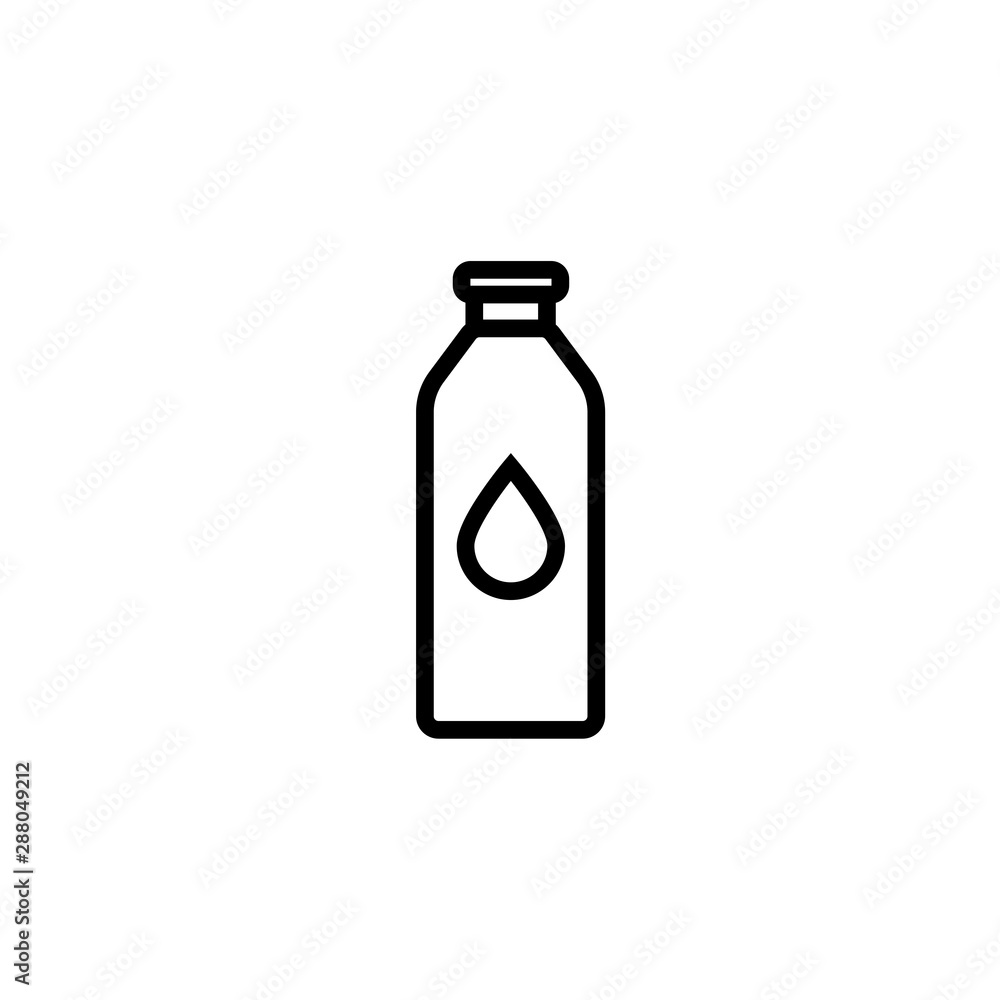 Bottle of water with glass isolated on white background. Bottle of water with glass isolated on white background.