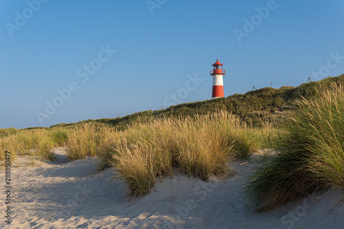 Lighthouse List-Ost on the island Sylt 