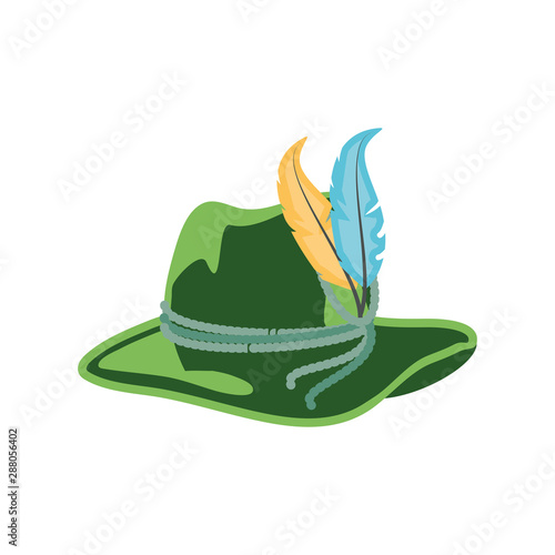 tyrolean hat germany oktoberfest icon