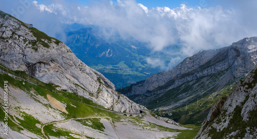 mountains and blue sky