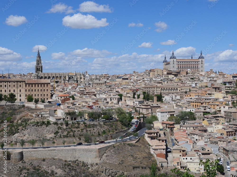 Beautiful Toledo city view in Spain