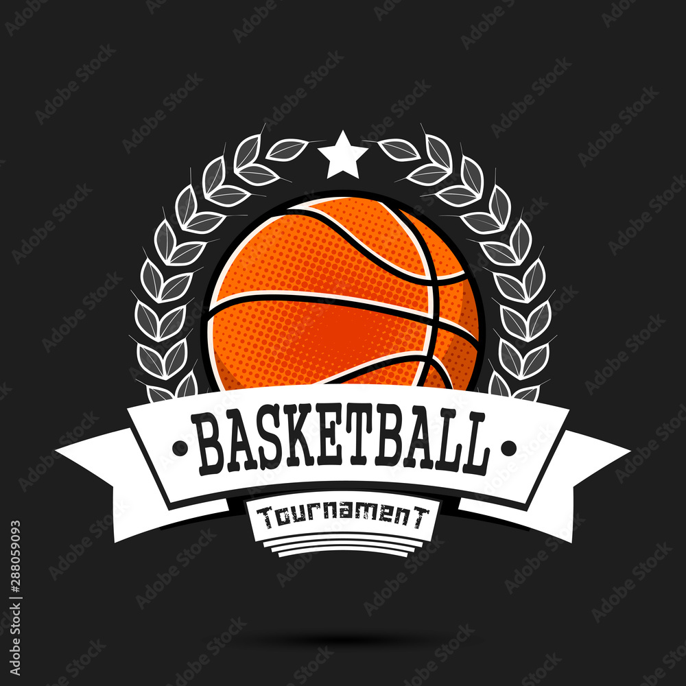Basketball logo design template Basketball logo design template
