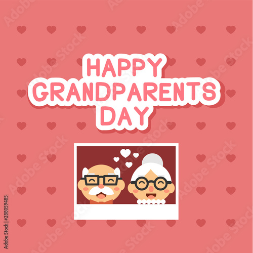 Happy Grandparent Day Vector Design Template