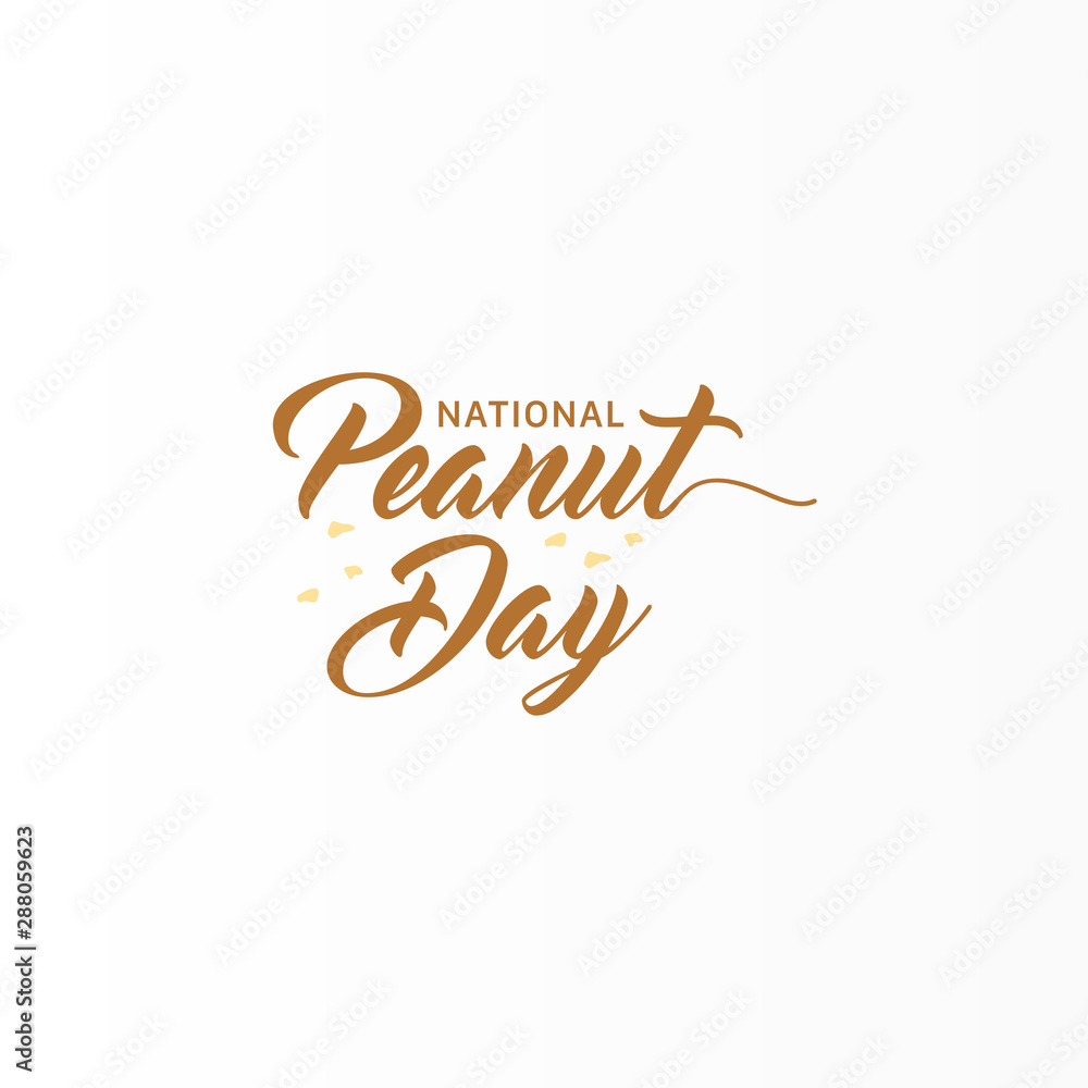 Happy National Peanut Day Vector Design Template