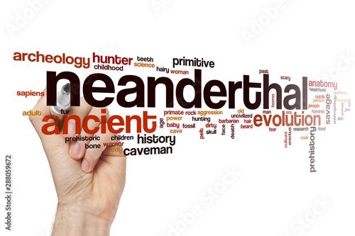 Neanderthal word cloud © ibreakstock