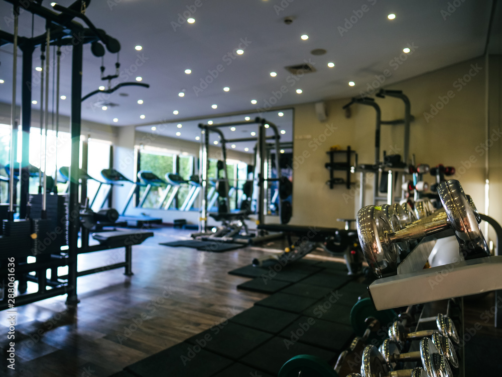 Obraz premium Fitnessstudio und Workout