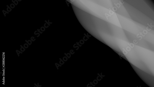 Vector EPS10 with transparency. Abstract composition, warp shapes. Technology fractal styled background for presentation, wallpaper, headline cover or banner. Opical illusion. Relax theme