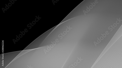 Vector EPS10 with transparency. Abstract composition, warp shapes. Technology fractal styled background for presentation, wallpaper, headline cover or banner. Opical illusion. Relax theme