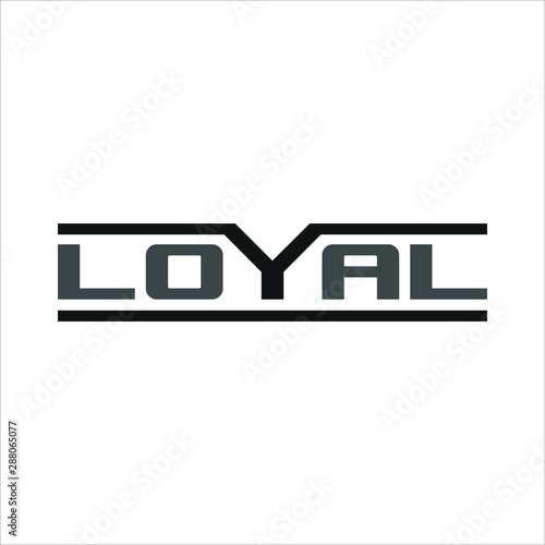 Loyal Logo. Elegant Symbol. Icon Vector Eps 10.