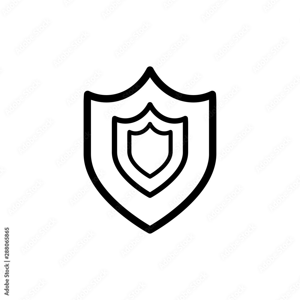Shield icon trendy Shield icon trendy