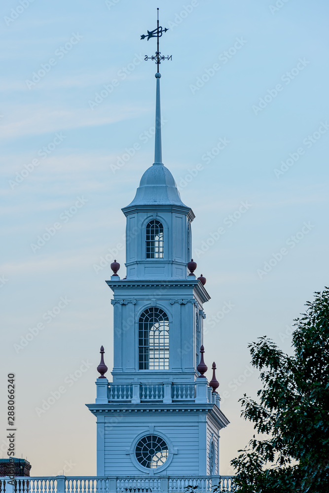 Obraz premium tower on top of Delaware Capitol Building in Dover