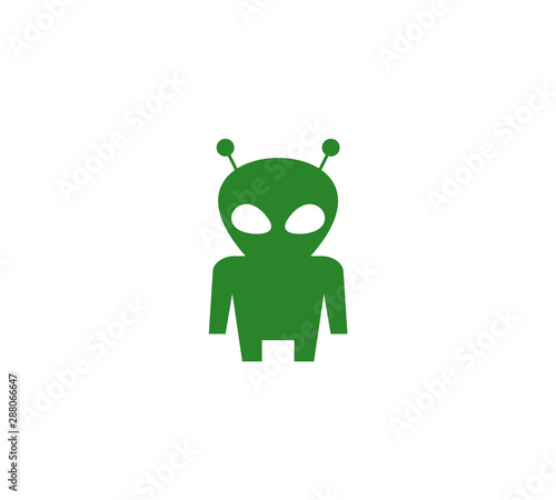 Alien flat icon