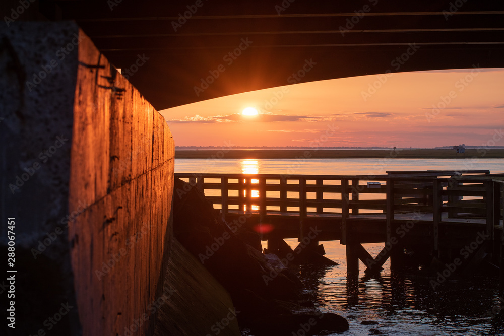 Fishing pier Sunrise
