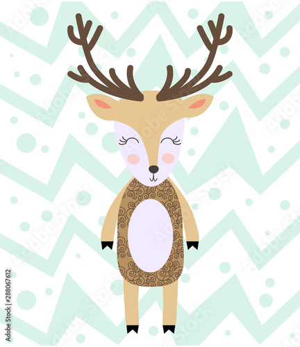 z-animowanym-slicznym-jeleniem-dla-dzieci-w-stylu-skandynawskim