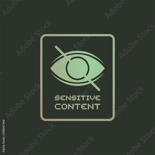 Parental advisory icon design