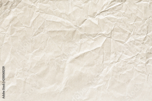 Old brown crumpled paper texture