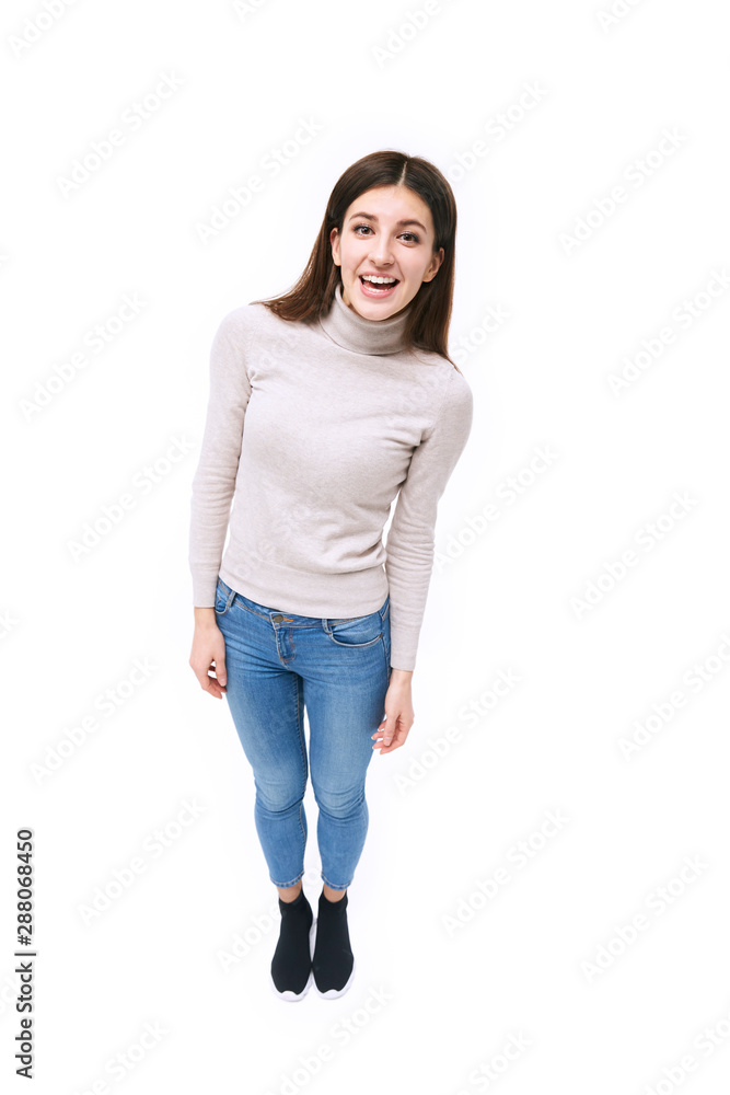 studio portrait of caucasian woman studio portrait of caucasian woman