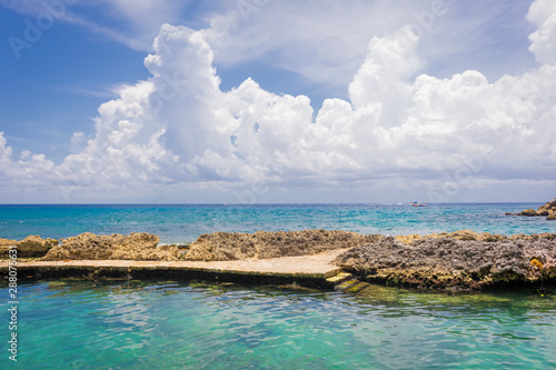 CANCUN, MEXICO - JULY 28, 2018. Xcaret park in Cancun Mexico  photo