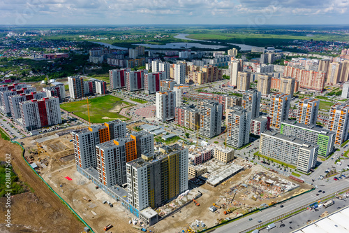 Residential district European. Tyumen. Russia