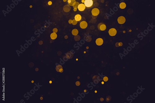 Gold abstract bokeh