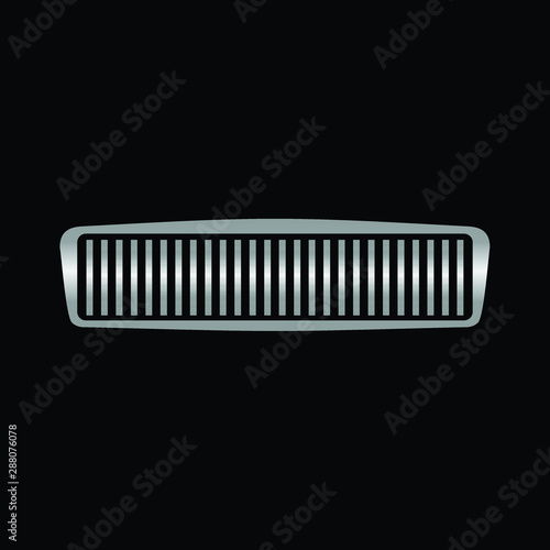 Grill Luxury car Logo. Elegant Symbol. Icon Vector Eps 10.