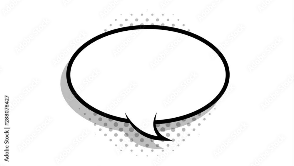 speech bubble pop art style animation speech bubble pop art style animation