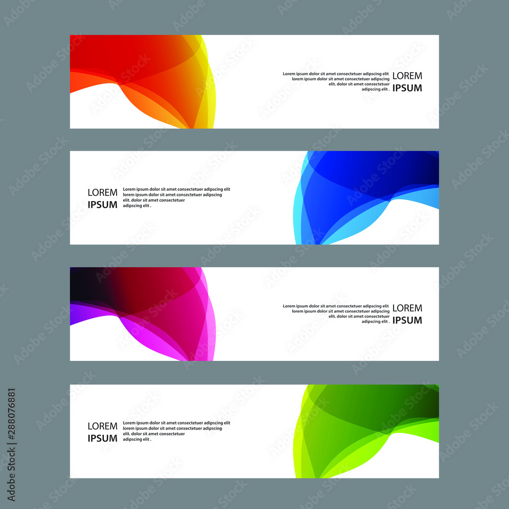 Fototapeta premium Vector Abstract design banner web template