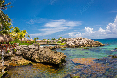 CANCUN, MEXICO - JULY 28, 2018. Xcaret park in Cancun Mexico  photo