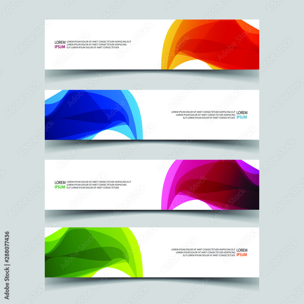 Vector Abstract design banner web template