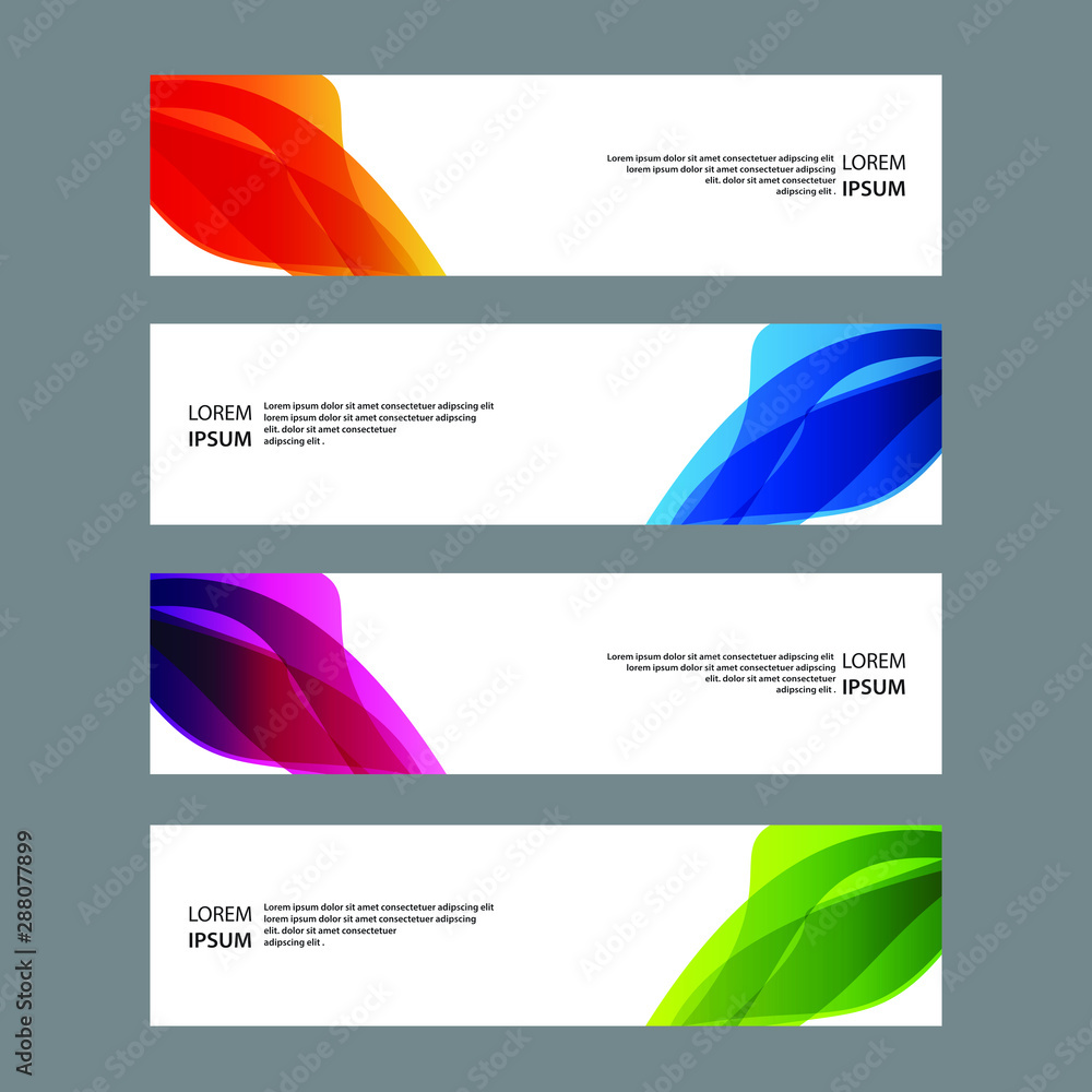 Naklejka premium Vector Abstract design banner web template