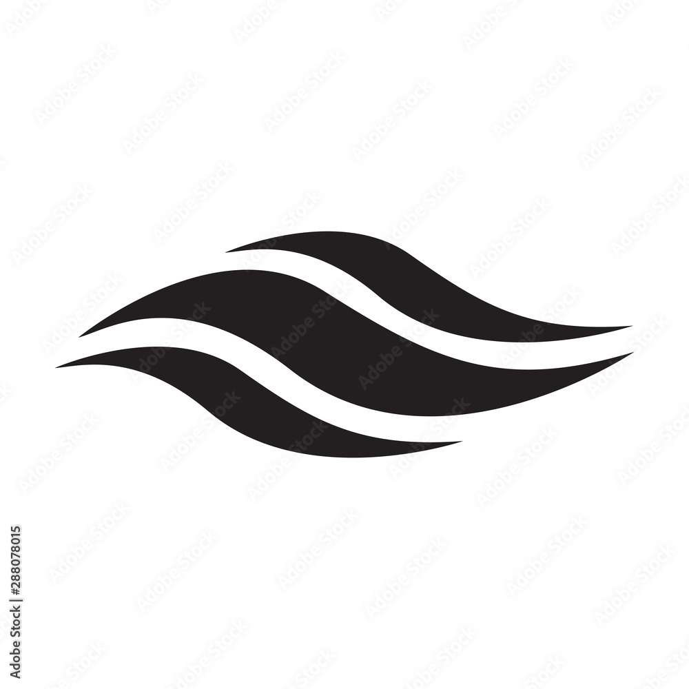 waves icon logo vector design template waves icon logo vector design template