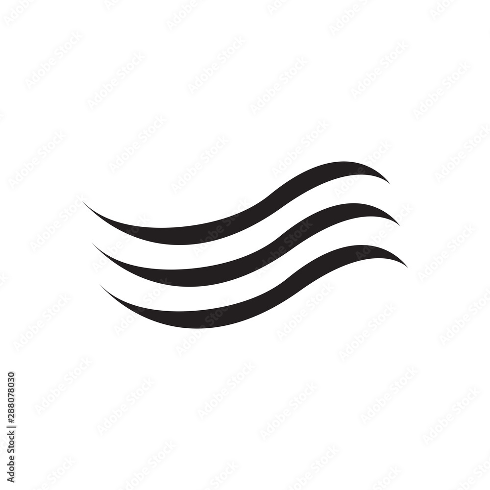 waves icon logo vector design template waves icon logo vector design template
