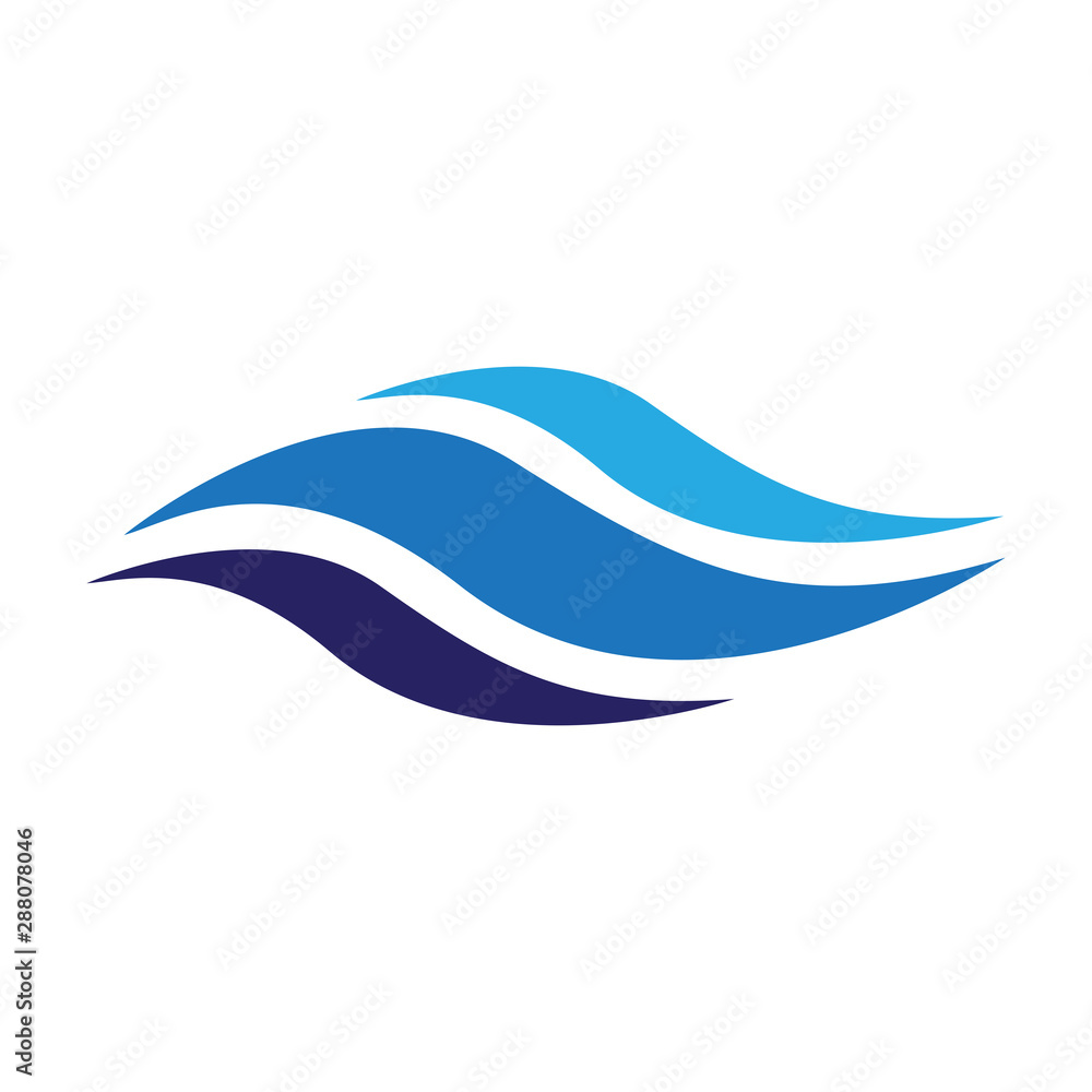 waves icon logo vector design template waves icon logo vector design template