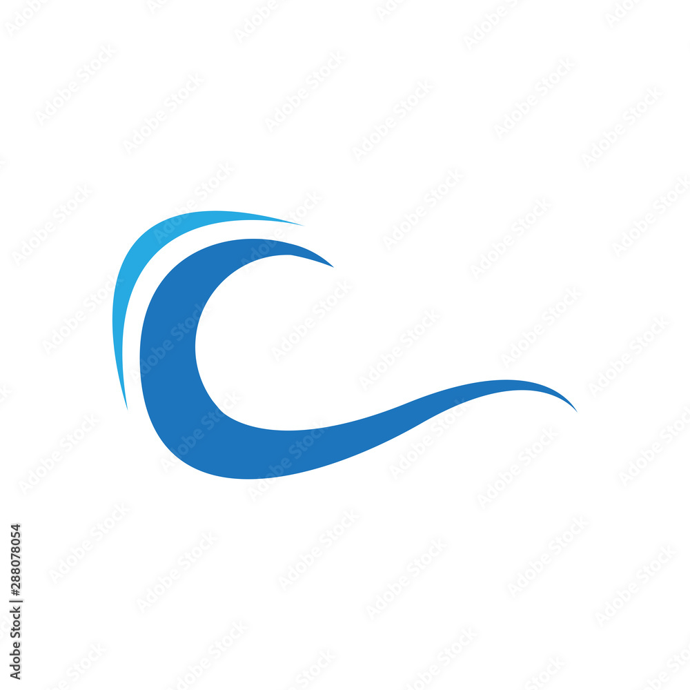 waves icon logo vector design template waves icon logo vector design template