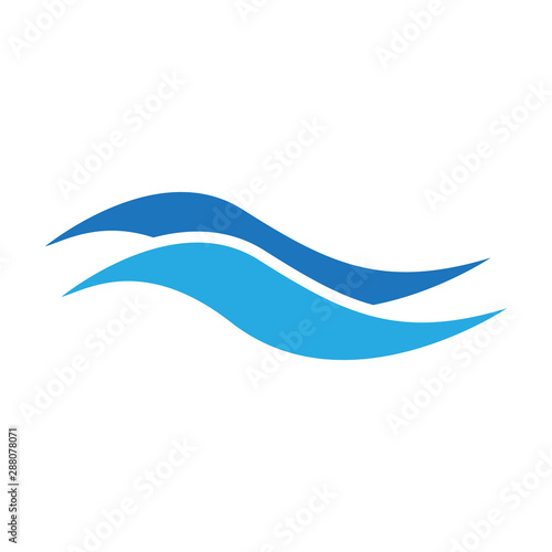 Wallpaper Mural waves icon logo vector design template Torontodigital.ca