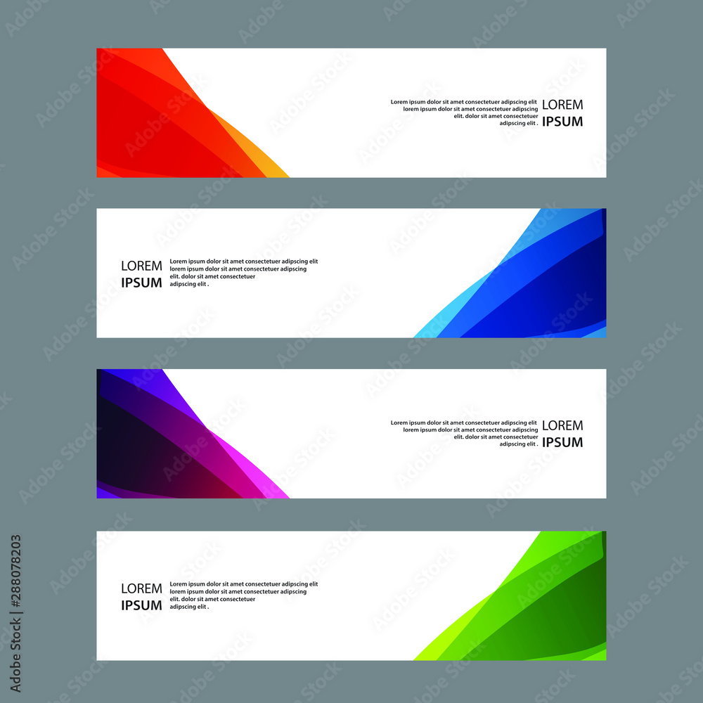 Fototapeta premium Vector Abstract design banner web template