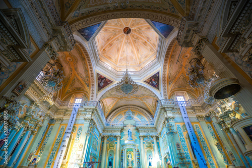 Guanajuato, Mexico-17 April, 2019: Interiors Basilica of Our Lady of Guanajuato (Basílica de Nuestra Senora de Guanajuato)