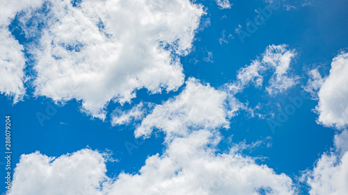 blue sky with white clouds