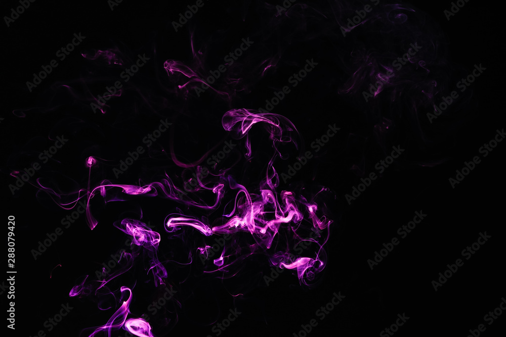 Fototapeta premium Incense stick smock on dark background 