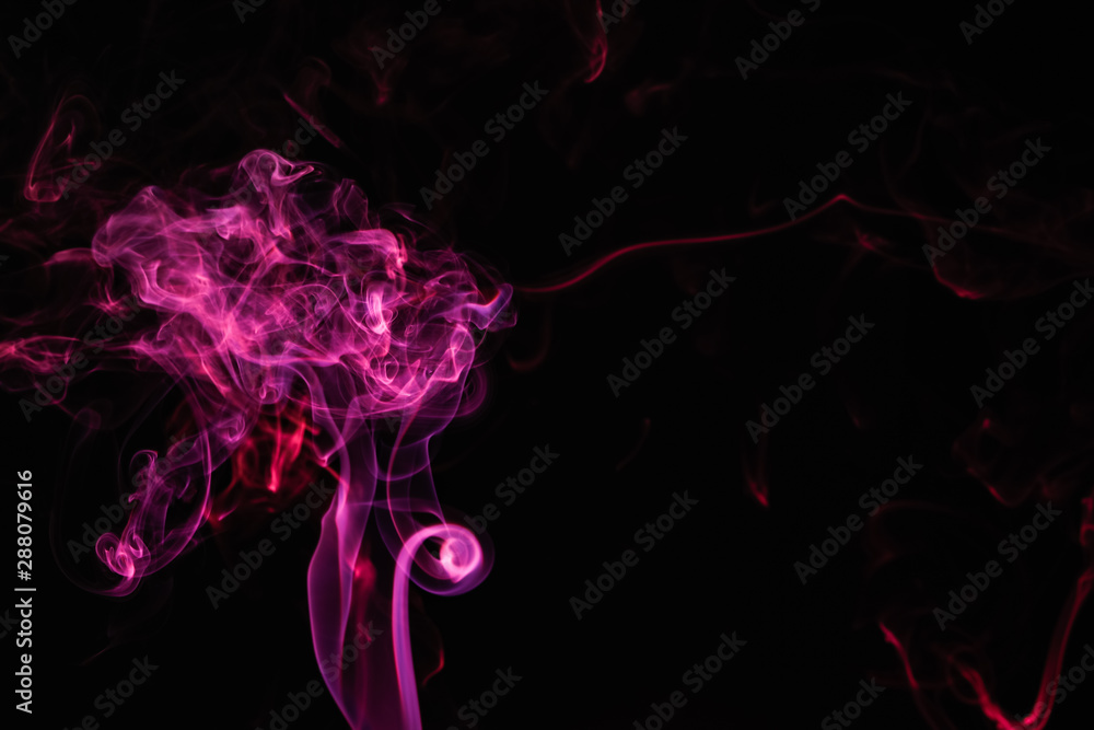Fototapeta premium Incense stick smock on dark background 