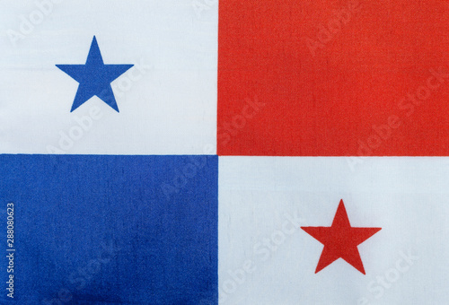 national flag of Panama closeup