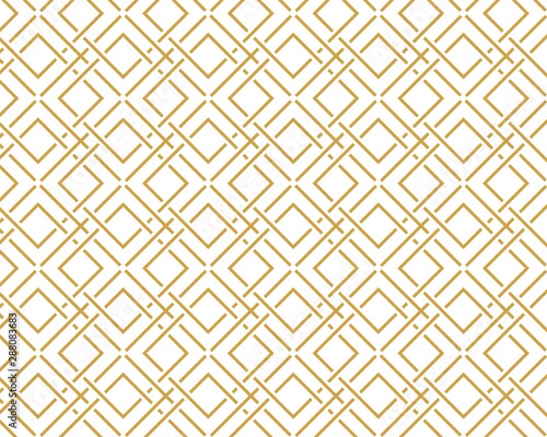 geometric pattern abstract white and gold tone vector background, line overlapping with modern concept