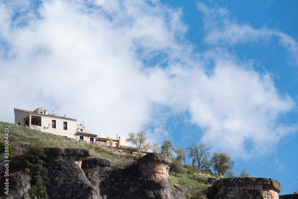 houses on top of the mountain, Cuenca, Spain