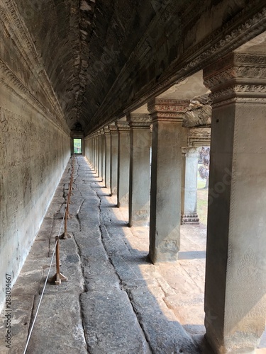 Colonnade in the temple