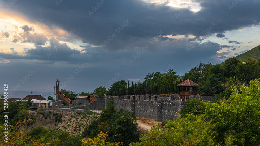 Watchtower behind the fortress wall